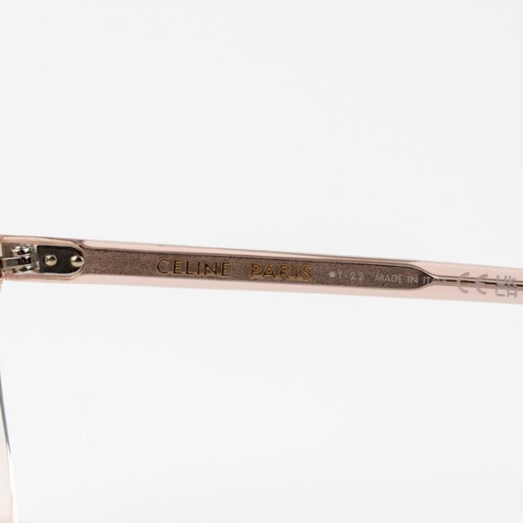 Celine THIN Women Eyeglasses Shiny Rose Demo Square CL50058I 074 BRAND NEW - Picture 4 of 9